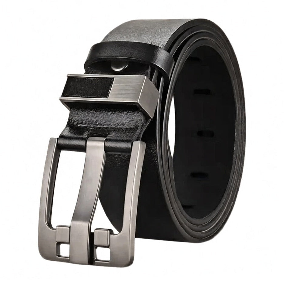 Men’s Genuine Leather Belt with High-Quality Buckle – Casual & Business Cowboy Waistband