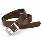 New Luxury Men’s PU Leather Belt – High-Quality Metal Pin Buckle, Designer Waist Strap for Jeans