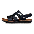 Genuine Leather Sandals – Versatile Casual Summer Style for Outdoor Wear