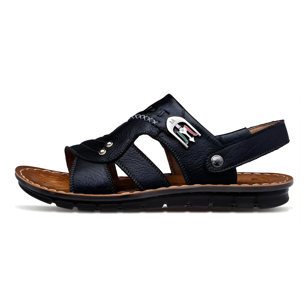 Genuine Leather Sandals – Versatile Casual Summer Style for Outdoor Wear