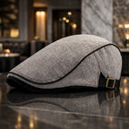 Adjustable Men’s Cotton Beret – Classic Casual Style for Spring & Summer