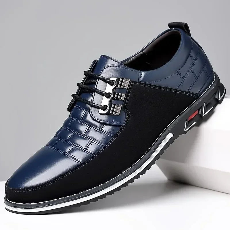 Autumn Men’s Business Casual Leather Dress Shoes – Classic Comfortable Outdoor Footwear, Breathable and Stylish