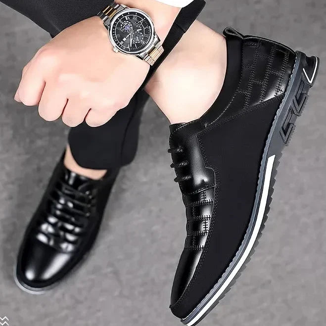 Autumn Men’s Business Casual Leather Dress Shoes – Classic Comfortable Outdoor Footwear, Breathable and Stylish