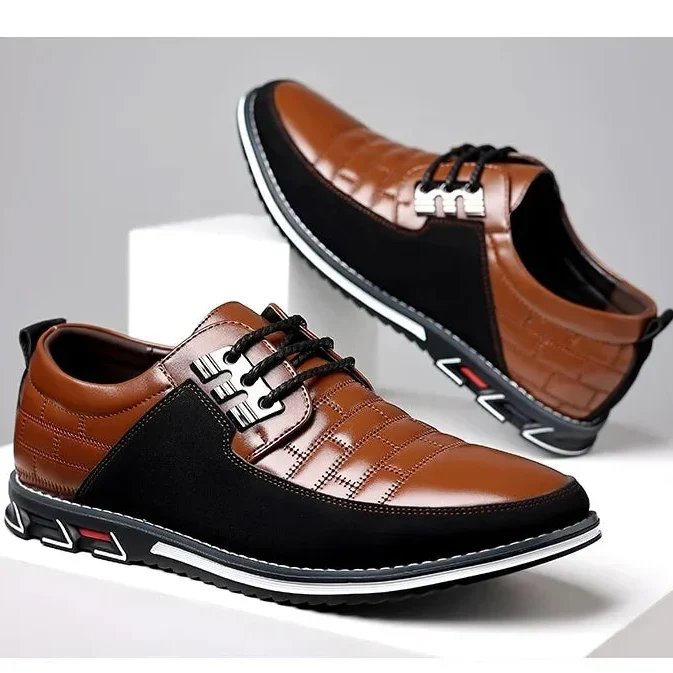 Autumn Men’s Business Casual Leather Dress Shoes – Classic Comfortable Outdoor Footwear, Breathable and Stylish