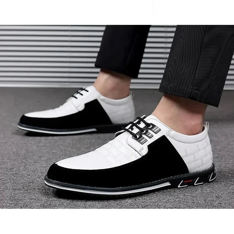 Autumn Men’s Business Casual Leather Dress Shoes – Classic Comfortable Outdoor Footwear, Breathable and Stylish