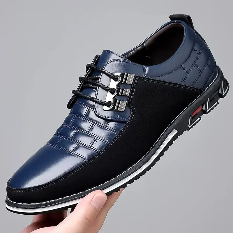 Autumn Men’s Business Casual Leather Dress Shoes – Classic Comfortable Outdoor Footwear, Breathable and Stylish