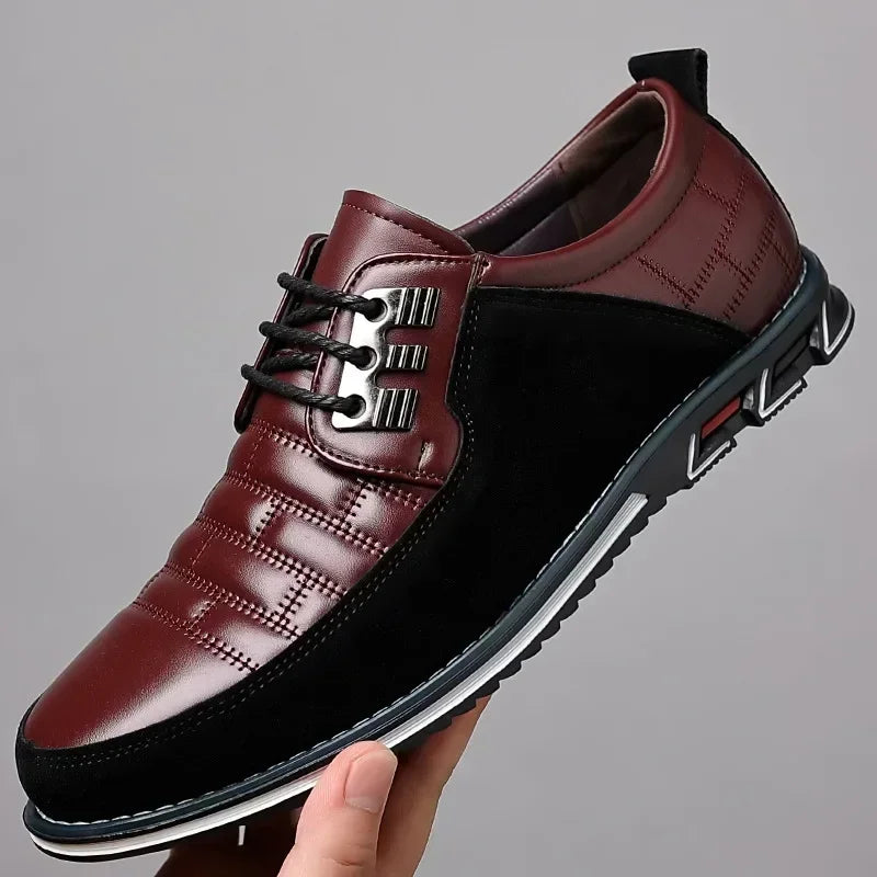 Autumn Men’s Business Casual Leather Dress Shoes – Classic Comfortable Outdoor Footwear, Breathable and Stylish