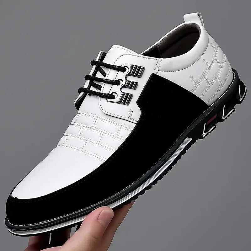 Autumn Men’s Business Casual Leather Dress Shoes – Classic Comfortable Outdoor Footwear, Breathable and Stylish