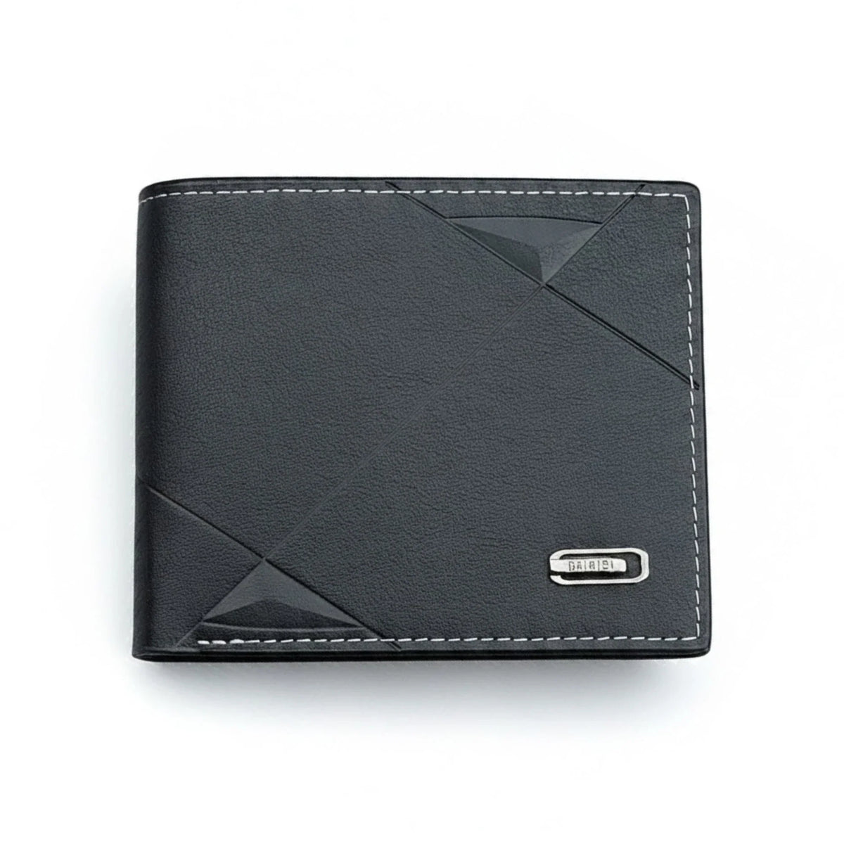 Men’s Slim Bifold Faux Leather Wallet – Credit & ID Card Holder, Solid Color Business Design