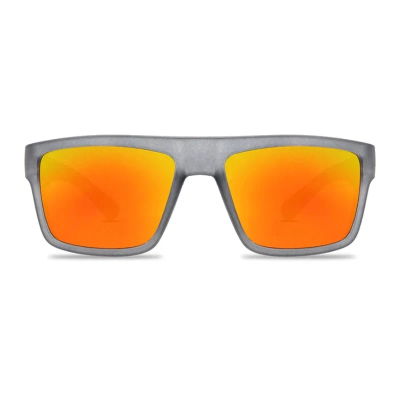 Men’s Black Polarized Sunglasses – Classic Square Design for Outdoor, Driving and Fishing with UV400 Protection