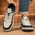Men’s Casual Board Sneakers – Lightweight, Comfortable, Soft Sole, Lace-Up, Spring/Autumn