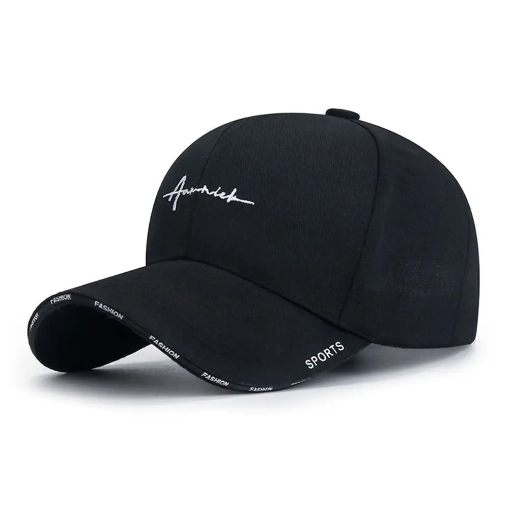 Men’s Breathable Baseball Cap – Adjustable Solid Color Sun Hat with UV Protection for Outdoor Running