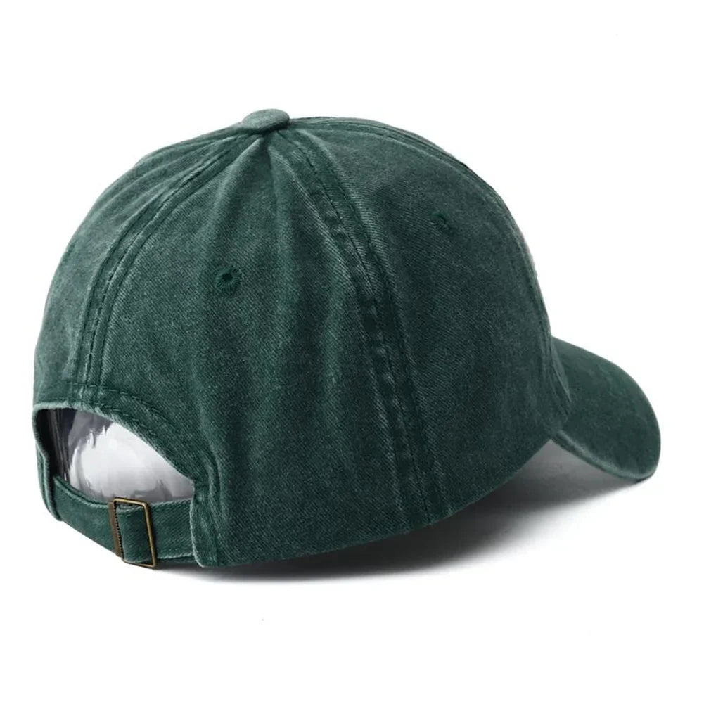 Brooklyn Embroidered Snapback Cap – Vintage Washed Baseball Hat