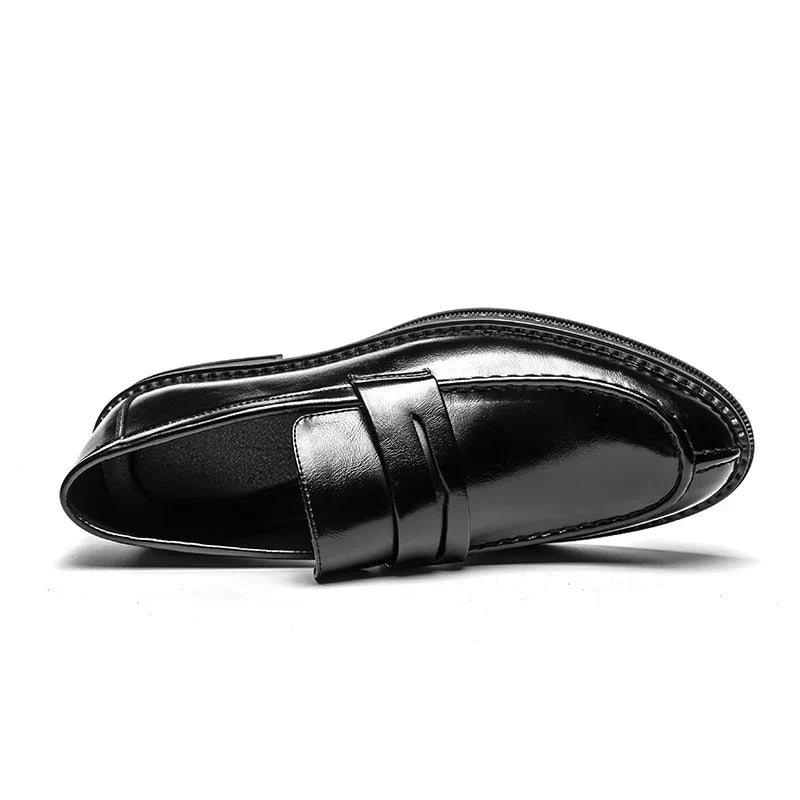Men’s Premium Business Loafers – Elegant Leather Slip On Dress Shoes, Soft Sole, High Quality Shoes for Business, Parties and Weddings