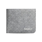 Men’s Canvas Wallet – Short Card Holder and Money Bag, ID/Photo/Bank Card Organizer