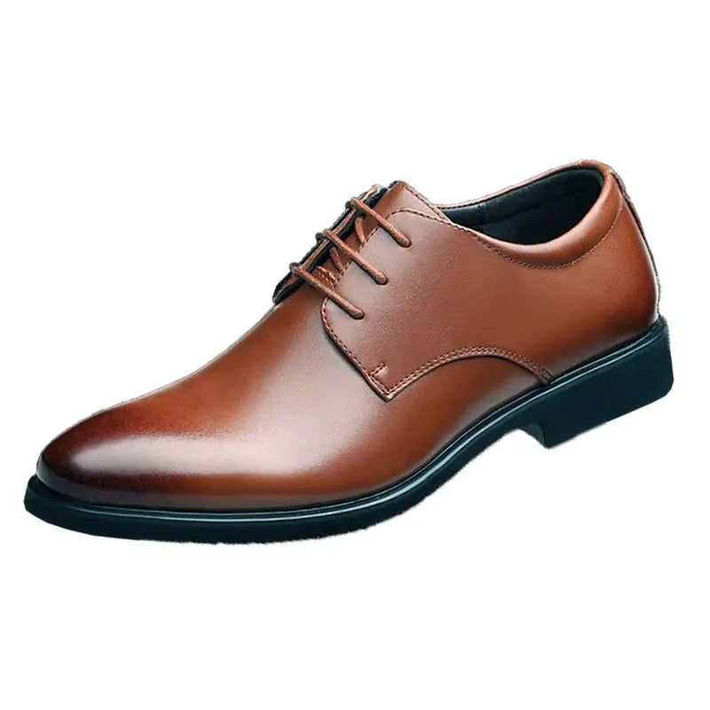 Men’s Classic Breathable Leather Business Shoes – Elegant Formal & Casual Dress Shoes, Soft Leather, Comfortable Sole, Spring Style