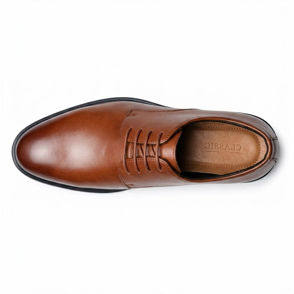 Men’s Classic Breathable Leather Business Shoes – Elegant Formal & Casual Dress Shoes, Soft Leather, Comfortable Sole, Spring Style