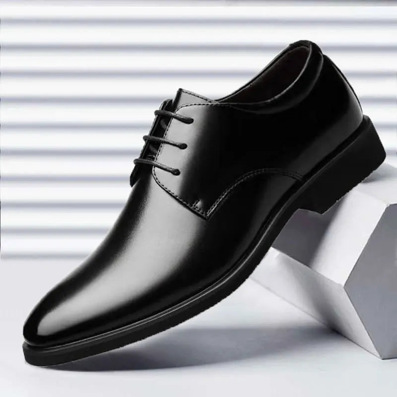 Men’s Classic Breathable Leather Business Shoes – Elegant Formal & Casual Dress Shoes, Soft Leather, Comfortable Sole, Spring Style