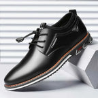 Classic British Style Men’s Casual Shoes – High Quality PU Leather, Comfortable & Fashionable Large Size Footwear