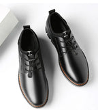 Classic British Style Men’s Casual Shoes – High Quality PU Leather, Comfortable & Fashionable Large Size Footwear