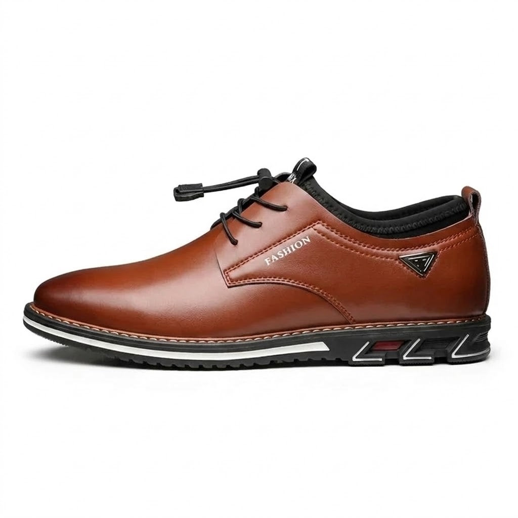 Classic British Style Men’s Casual Shoes – High Quality PU Leather, Comfortable & Fashionable Large Size Footwear