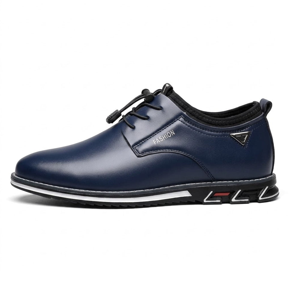 Classic British Style Men’s Casual Shoes – High Quality PU Leather, Comfortable & Fashionable Large Size Footwear