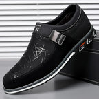Classic Business Men’s Leather Shoes – Comfortable Slip-On Loafers, Flat Work & Casual Moccasin Sneakers, Big Size