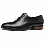 Men’s Classic Elegant Dress Shoes, Lightweight Lace-Up Pointed Toe Shoes for Parties, Weddings, and Everyday Wear