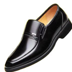 Men’s Classic Full Grain Cowhide Shoes, Comfortable Breathable Dress Shoes with Soft Anti-Slip Sole for Business and Everyday Wear