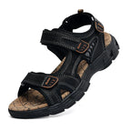 Classic Men’s Genuine Leather Sandals – Summer Outdoor Casual Lightweight Fashion Sandals