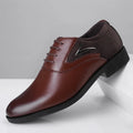 Men’s Classic Leather Dress Shoes – Black Formal Oxfords for Wedding, Office, Business, and Party