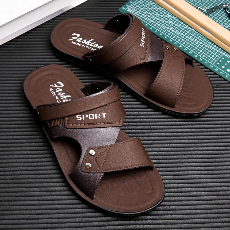 Classic Men’s Summer Sandal – Anti-Slip Casual Beach Shoe with Soft Sole and Lightweight Comfort