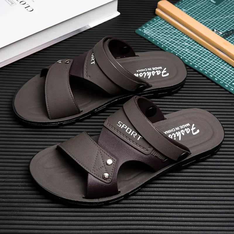 Classic Men’s Summer Sandal – Anti-Slip Casual Beach Shoe with Soft Sole and Lightweight Comfort