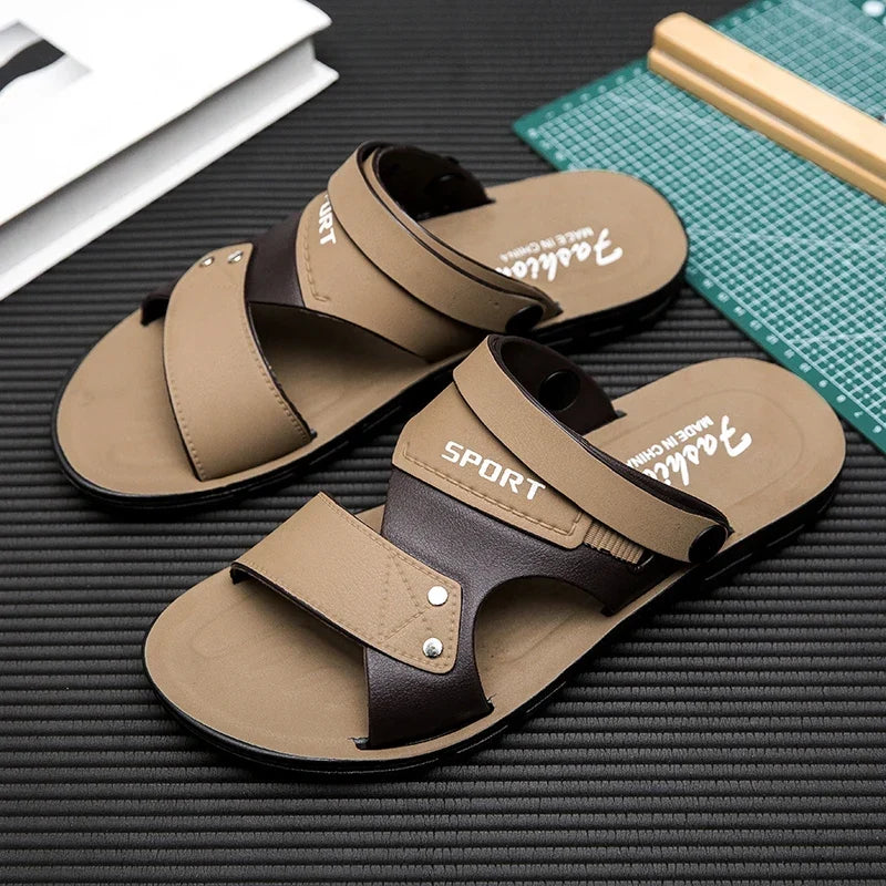 Classic Men’s Summer Sandal – Anti-Slip Casual Beach Shoe with Soft Sole and Lightweight Comfort