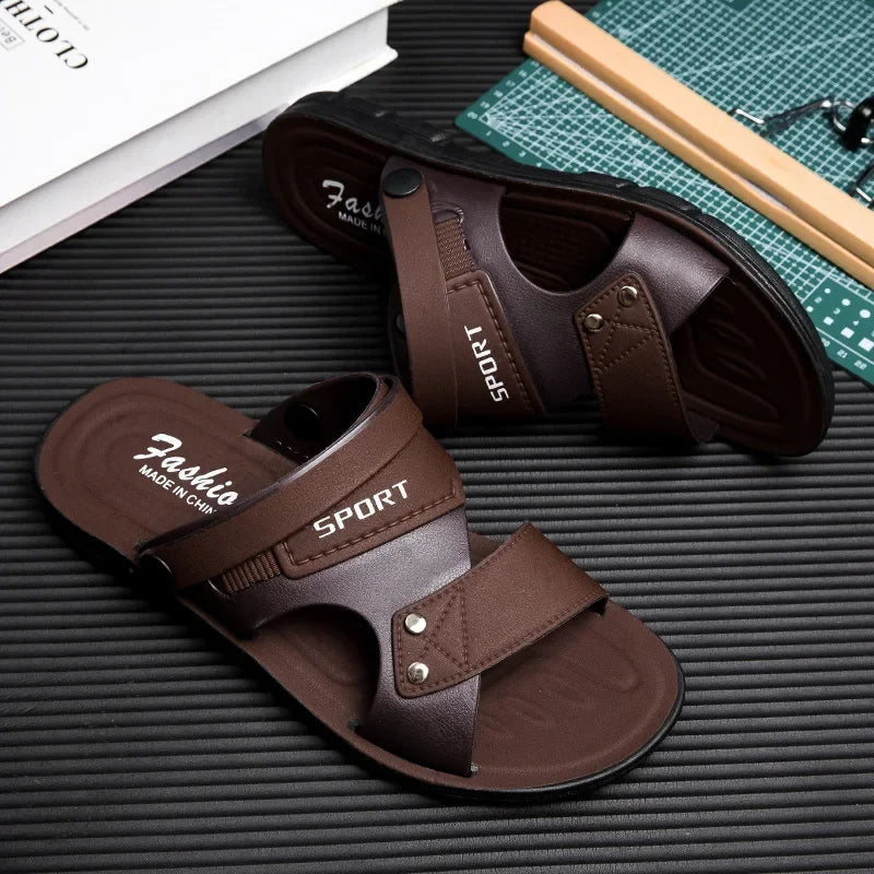 Classic Men’s Summer Sandal – Anti-Slip Casual Beach Shoe with Soft Sole and Lightweight Comfort