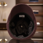 Men’s Solid Color Cotton Beret – Fashion Outdoor Windproof and Warm Casual Hat
