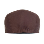 Men’s Cotton Beret – Solid Color Retro Casual Style
