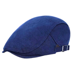 Solid Color Cotton Men’s Beret – Casual Spring & Autumn Warm Style
