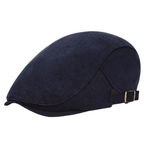 Solid Color Cotton Men’s Beret – Casual Spring & Autumn Warm Style
