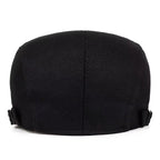 Solid Color Cotton Men’s Beret – Casual Spring & Autumn Warm Style
