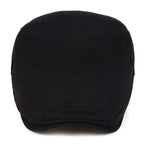 Solid Color Cotton Men’s Beret – Casual Spring & Autumn Warm Style