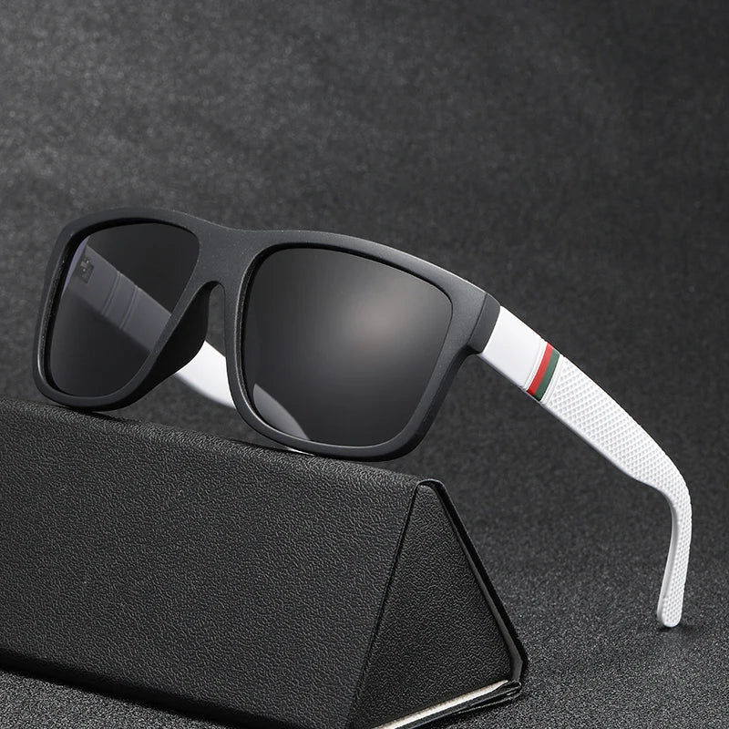 Men’s High-End Polarized Sunglasses – Luxury Square UV400 Driving & Travel Eyewear