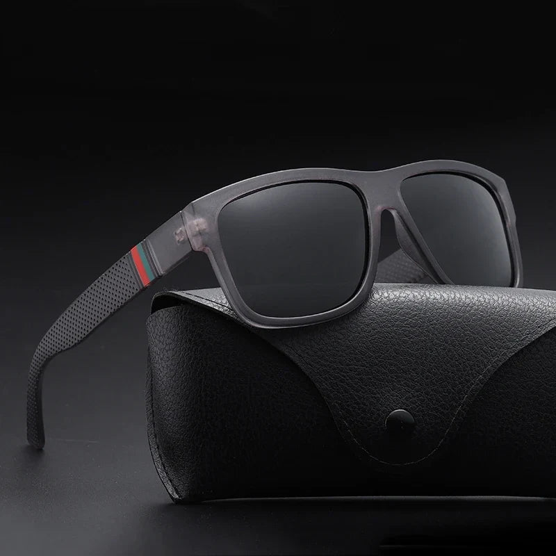 Men’s High-End Polarized Sunglasses – Luxury Square UV400 Driving & Travel Eyewear