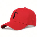 Faith Embroidered Baseball Cap – Adjustable Cotton Hip Hop Snapback Hat for Spring and Summer