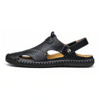 Genuine Leather Summer Sandals – Soft, Comfortable Non-Slip Design for Beach and Outdoor Wear