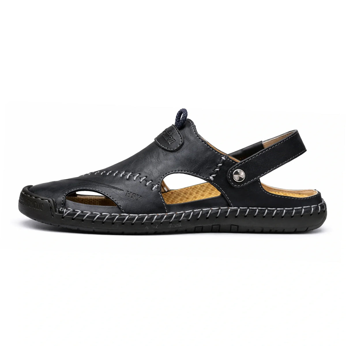 Genuine Leather Summer Sandals – Soft, Comfortable Non-Slip Design for Beach and Outdoor Wear