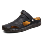 Genuine Leather Summer Sandals – Soft, Comfortable Non-Slip Design for Beach and Outdoor Wear