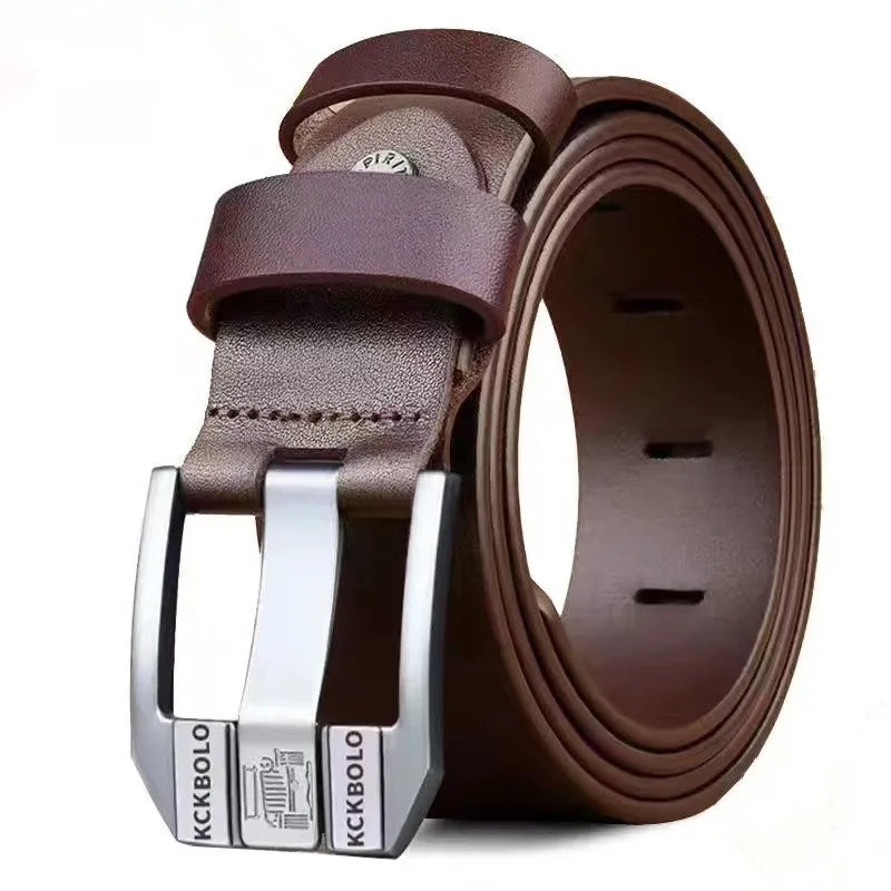 Fashionable Men’s Genuine Leather Belt – Premium Quality Business Belt for Gentlemen