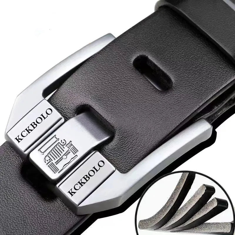 Fashionable Men’s Genuine Leather Belt – Premium Quality Business Belt for Gentlemen