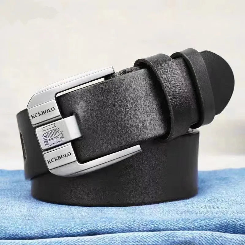 Fashionable Men’s Genuine Leather Belt – Premium Quality Business Belt for Gentlemen
